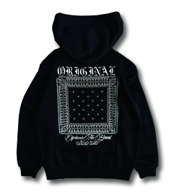 【OG CLASSIX/オージークラシックス】CROSS BANDANA 10.0oz. ZIP HOOD(裏起毛) 【ジップフード】【パーカー】【裏起毛】【10オンス】