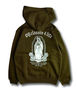 【OG CLASSIX/オージークラシックス】MARIA FOR LIFE 10.0oz. PULL HOOD(裏起毛) 【プルフード】【パーカー】【裏起毛】【10オンス】