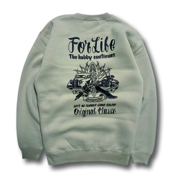 【OG CLASSIX/オージークラシックス】OG FOR LIFE 10.0oz. CREW NECK SWEAT (裏起毛)【クルーネック】【スウェット】【裏起毛】【10オンス】
