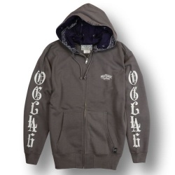 【OG CLASSIX/オージークラシックス】OLD L.A. CROSS ZIP HOOD【ジップフード】【パーカー】【クロス】