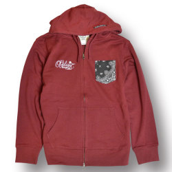 【OG CLASSIX/オージークラシックス】CLASSIX SCRIPT POCKET ZIP HOOD【ジップフード】【パーカー】【バンダナ】【ポケット】