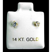 【14K GOLD】ZIRCONIA PIERCE(S)