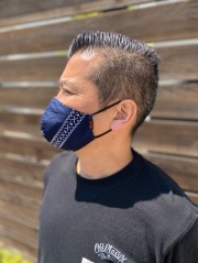 【OG CLASSIX/オージークラシックス】OG CLASSIX CROSS BANDANA MASK【マスク】【エチケットマスク】【立体型】【バンダナ柄】