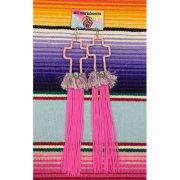 【mii mariabonita】OPEN CROSS MEXICAN PIERCE(LONGEST MEDAL)【ピアス】【メキシカン】【マリア】【グアダルーペ】