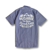 【OG CLASSIX/オージークラシックス】ROAD KING  S/S WORK STRIPE SHIRTS【シャツ】【REDKAP】【レッドキャップ】【半袖】