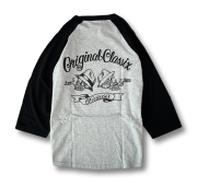 2Colors【OG CLASSIX/オージークラシックス】DOUBLE SKULL 5.6oz  RAGLAN 3/4 SLV TEE【ラグランスリーブ】