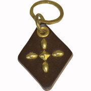 【OG CLASSIX/オージークラシックス】STUDS CROSS KEY HOLDER【レザーキーホルダー】【スタッズ】