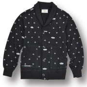 【OG CLASSIX/オージークラシックス】CROSS BANDANA SHAWL COLLAR【スウェット】【カーディガン】【クロス】【バンダナ】