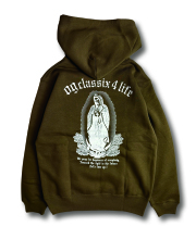 【OG CLASSIX/オージークラシックス】MARIA FOR LIFE 10.0oz. PULL HOOD(裏起毛) 【プルフード】【パーカー】【裏起毛】【10オンス】
