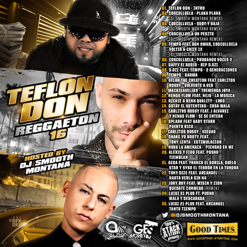 【CD】DJ Smooth Montana-Teflon Don Reggaeton 16-【REGGAETON】【レゲトン】
