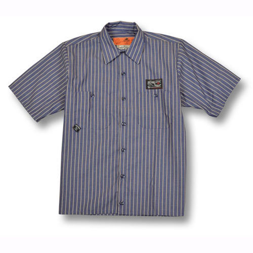【OG CLASSIX/オージークラシックス】【RED KAP/レッドキャップ】GARAGE WORK SHIRTS【半袖シャツ】【ワークシャツ】【ストライプ】