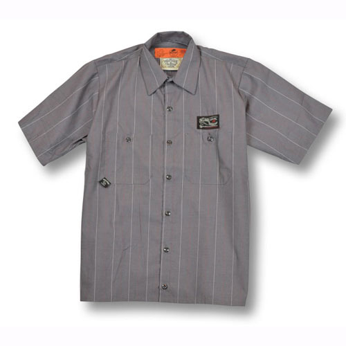 【OG CLASSIX/オージークラシックス】【RED KAP/レッドキャップ】GARAGE WORK SHIRTS【半袖シャツ】【ワークシャツ】【ストライプ】