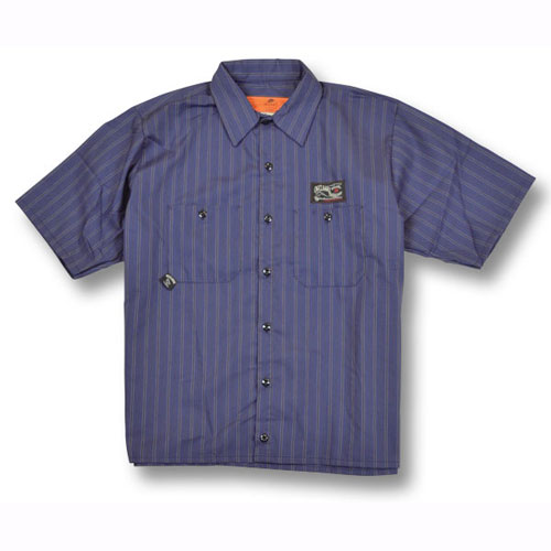 【OG CLASSIX/オージークラシックス】【RED KAP/レッドキャップ】GARAGE WORK SHIRTS【半袖シャツ】【ワークシャツ】【ストライプ】