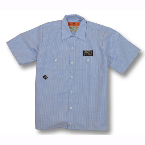 【OG CLASSIX/オージークラシックス】【RED KAP/レッドキャップ】GARAGE WORK SHIRTS【半袖シャツ】【ワークシャツ】【ストライプ】