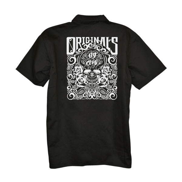 【OG CLASSIX/オージークラシックス】ORIGINALS WORK SHORT SHIRT【ワークシャツ】【スカル】【ローズ】