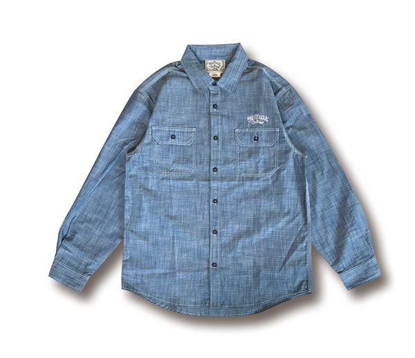 【OG CLASSIX/オージークラシックス】WORLD CHAMBRAY L/S WORK SHIRT【シャツ】【シャンブレー】【長袖】
