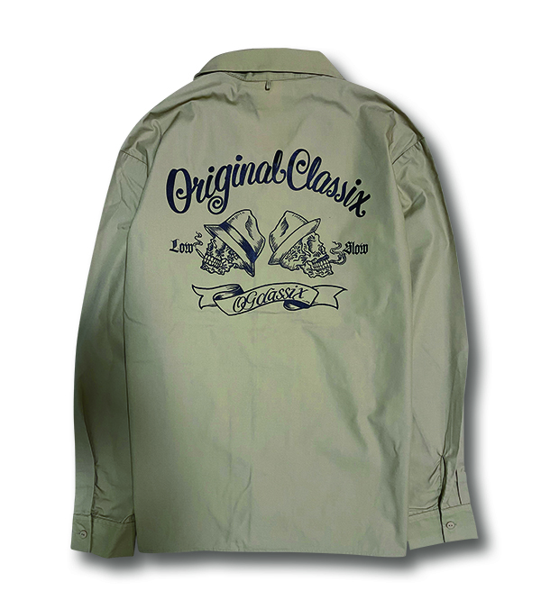 【OG CLASSIX/オージークラシックス】DOUBLE SKULL  TC OPEN L/S SHIRT【シャツ】【長袖】