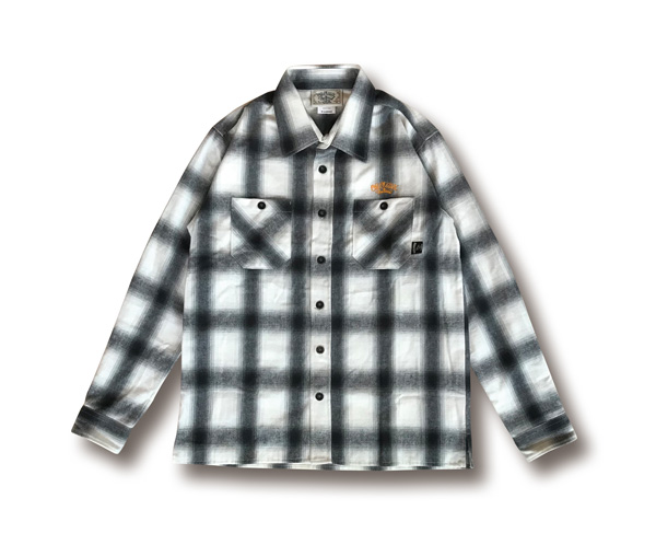 【OG CLASSIX/オージークラシックス】OMBRE CHECK FLANNEL SHIRTS【ネルシャツ】【長袖】【フランネルシャツ】【日本製】【国産】
