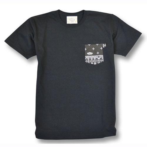 【OG CLASSIX/オージークラシックス】CROSS BANDANA POCKET TEE【半袖Tシャツ】【ポケット付き】【バンダナ】【クロス】