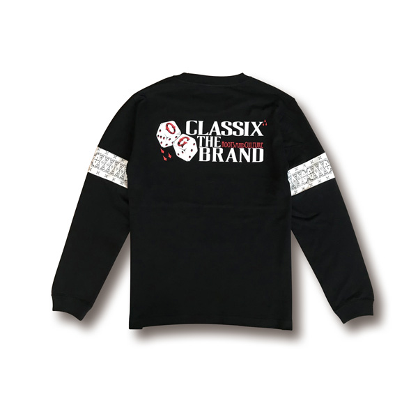【OG CLASSIX/オージークラシックス】TWO ARM LINE DICE 5.6oz. LONG SLEEVE【Tシャツ】【長袖】【5.6oz.】