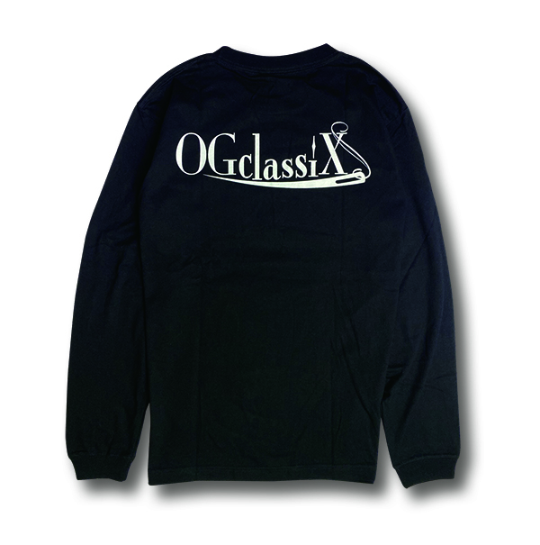 【OG CLASSIX/オージークラシックス】OG LOGO NEEDLE BLACK SERAPE POCKET 5.6oz. L/S TEE【Tシャツ】【長袖】【5.6oz.】