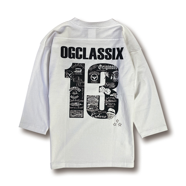 【OG CLASSIX/オージークラシックス】ORIGINAL 13  6.2oz FOOTBALL T-SHIRTS 【Tシャツ】【フットボール】【6.2oz.】