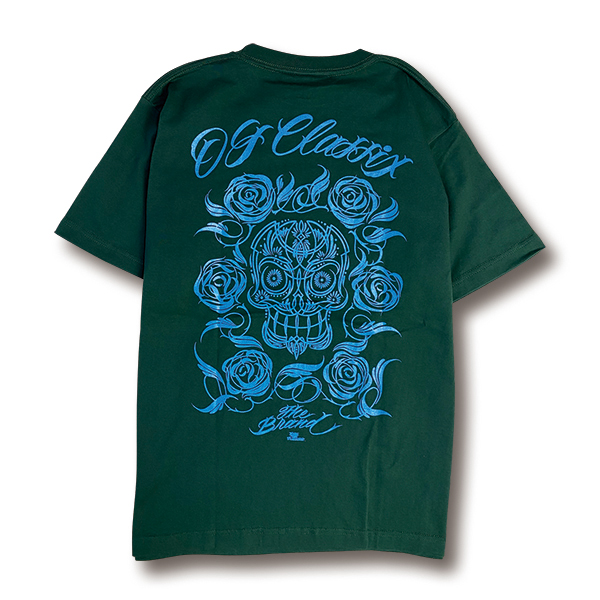 【OG CLASSIX/オージークラシックス】SKULL ROSE 6.2oz. S/S TEE【Tシャツ】【6.2oz】