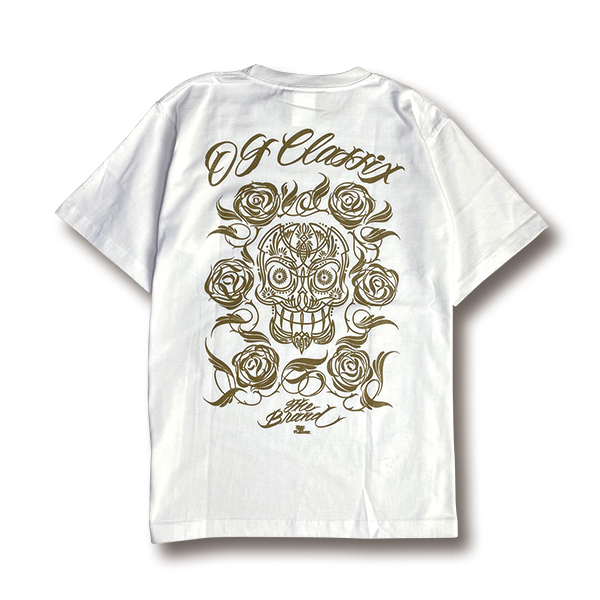 【OG CLASSIX/オージークラシックス】SKULL ROSE 6.2oz. S/S TEE【Tシャツ】【6.2oz】