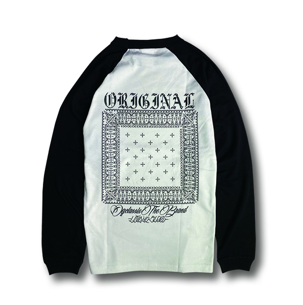 【OG CLASSIX/オージークラシックス】CROSS BANDANA  5.6oz RAGLAN L/S TEE【Tシャツ】【ラグラン】【5.6oz.】