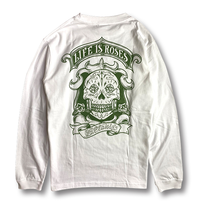 【OG CLASSIX/オージークラシックス】LIFE IS ROSES 5.6 L/S TEE【Tシャツ】【長袖】【5.6oz.】