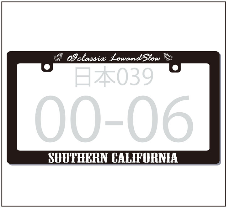 【OG CLASSIX】【オージークラシックス】OG LICENCE FRAME SO CAL【ライセンスフレーム】