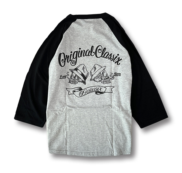 2Colors【OG CLASSIX/オージークラシックス】DOUBLE SKULL 5.6oz  RAGLAN 3/4 SLV TEE【ラグランスリーブ】