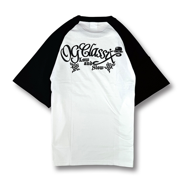 【OG CLASSIX/オージークラシックス】ROSE HAT 5.6oz  RAGLAN 1/2 SLV TEE【Tシャツ】【5.6oz】