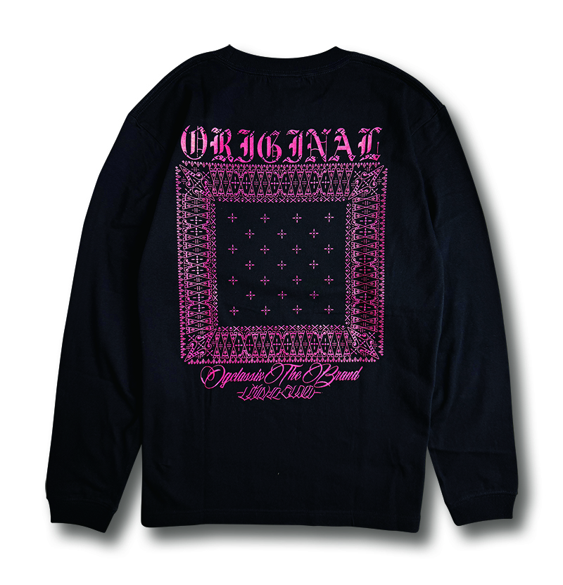 【OG CLASSIX/オージークラシックス】CROSS BANDANA 5.6oz. L/S TEE【Tシャツ】【長袖】【5.6oz.】