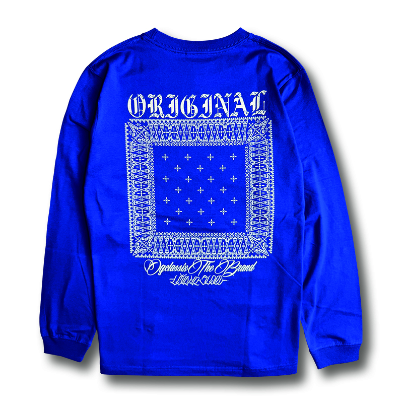 【OG CLASSIX/オージークラシックス】CROSS BANDANA 5.6oz. L/S TEE【Tシャツ】【長袖】【5.6oz.】