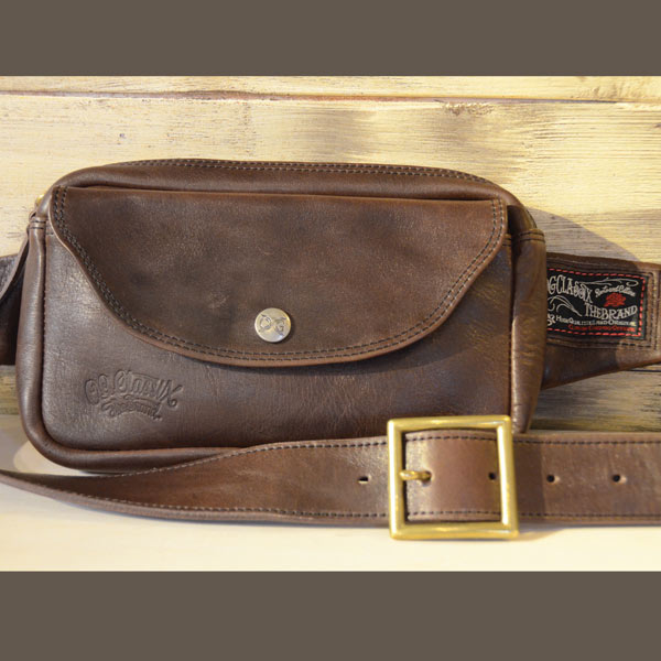 【OG CLASSIX/オージークラシックス】OG WEST LEATHER BAG【リアルレザー】【ウェストバッグ】