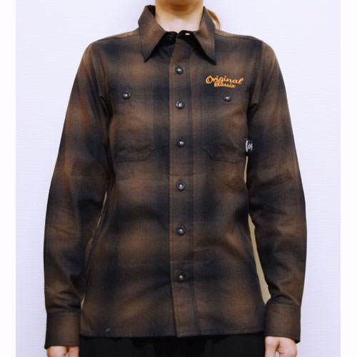 【OG CLASSIX/オージークラシックス】EAST L.A. LADY FLANNEL SHIRTS【レディース】【フランネルシャツ】【オンブレチェック】