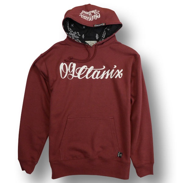 【OG CLASSIX/オージークラシックス】CLOWN OG PULL HOOD【ジップフード】【パーカー】【クロス】