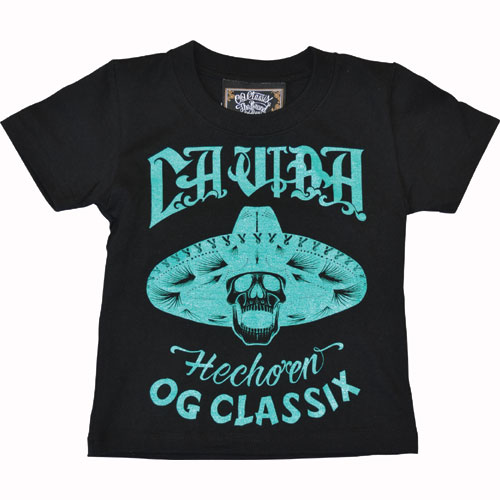 【OG CLASSIX/オージークラシックス】LA VIDA KIDZ TEE【キッズ】【半袖Tシャツ】【メキシカンスカル】