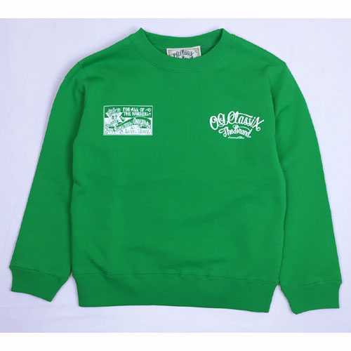 【OG CLASSIX/オージークラシックス】WORLD COPORATE KID'S SWEAT【キッズ】【スウェット】【トレーナー】【ロゴ】【110cm/130cm/150cm】
