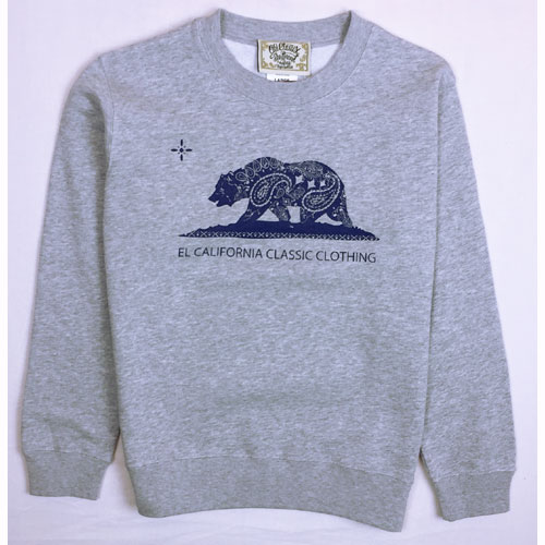 【OG CLASSIX/オージークラシックス】EL CALIFORNIA KID'S SWEAT【キッズ】【スウェット】【トレーナー】【カリフォルニア】【ベア】【110cm/130cm/150cm】