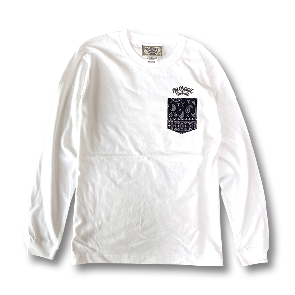 【KIDS】2colors【OG CLASSIX/オージークラシックス】PAISLEY POCKET BANDANA KIDS LONG SLEEVE【Tシャツ】【長袖】【キッズ】