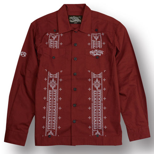 【OG CLASSIX/オージークラシックス】CROSS LINE CUBA  SHIRT L/S【キューバシャツ】【クロス】【シャツ】