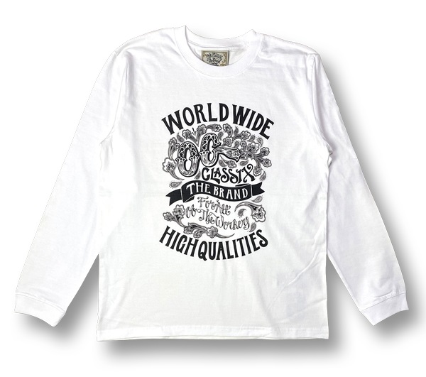 【OG CLASSIX/オージークラシックス】WORLD QUALITIES 5.6oz. LONG SLEEVE【Tシャツ】【長袖】【5.6oz.】