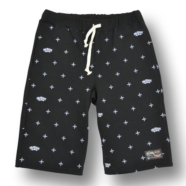 【OG CLASSIX/オージークラシックス】CROSS BANDANA SHORT PANTS【スウェット】【ショートパンツ】【クロス】【バンダナ】【セットアップ】