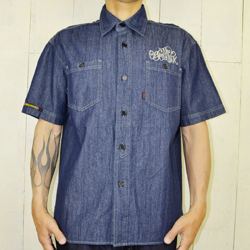 【OG CLASSIX】【オージークラシックス】SIX DENIM WORK SHIRTS【半袖デニムシャツ】
