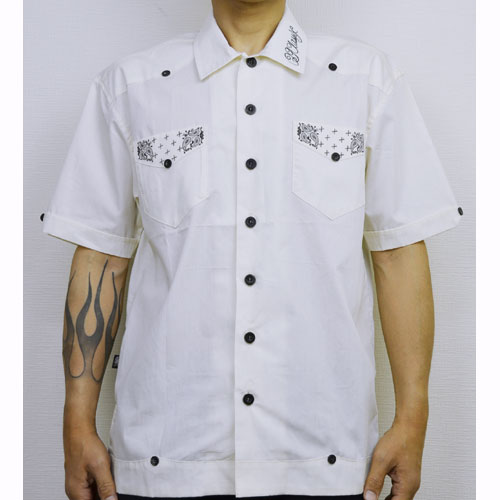 【OG CLASSIX/オージークラシックス】CROSS PAISLEY CUBA ALOHA SHIRTS【半袖ボタンシャツ】【キューバ】【アロハ】【ペイズリー】【クロス】