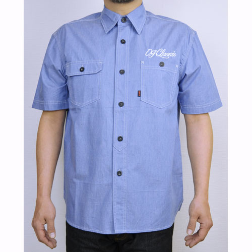 【OG CLASSIX/オージークラシックス】SHORT TOP CHAMBRAY TWILL SHIRTS【半袖ボタンシャツ】【シャンブレーシャツ】