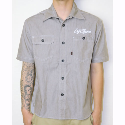 【OG CLASSIX/オージークラシックス】SHORT TOP CHAMBRAY TWILL SHIRTS【半袖ボタンシャツ】【シャンブレーシャツ】