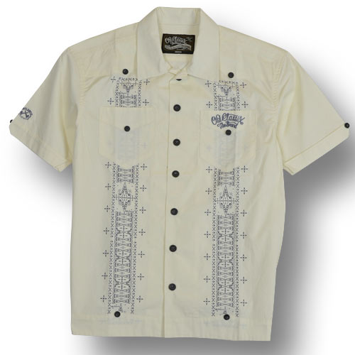 【OG CLASSIX/オージークラシックス】CROSS LINE CUBA SHORT  SLEEVE SHIRT【キューバシャツ】【クロス】【シャツ】【半袖】